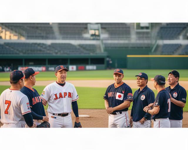 千葉市の野球場で日韓交流大会を見守る選手と運営スタッフ